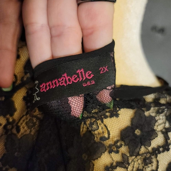 Sheer crossover laceback tank blouse ♡ - Picture 4 of 4